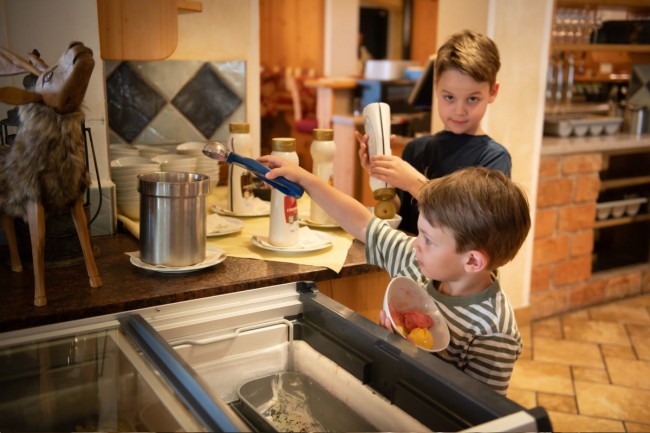 Ice cream for the kids to get themselves