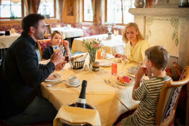 A Relaxing Breakfast at the Hotel
