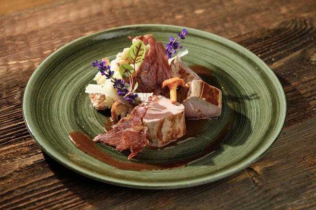 Schweinefilet mit Speckchip