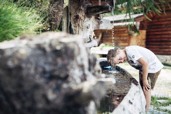 Abkühlung an einem warmen Sommertag