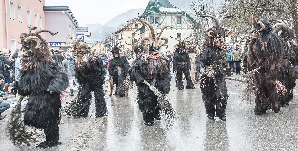 Tradtioneller Krampus/Perchenlauf im Land Salzburg © SalzburgerLand Tourismus