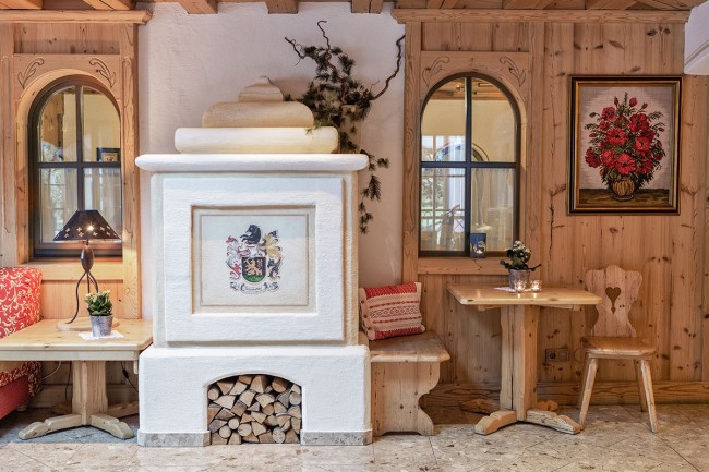 Eingangsbereich des Hotel Auhof in Großarl