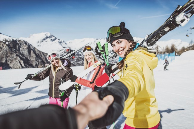 Perfect holiday weather for skiing